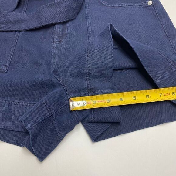 Ted Baker London Daniki Self Tie High Waisted Denim Shorts Dark Blue Size 32 - Picture 7 of 13